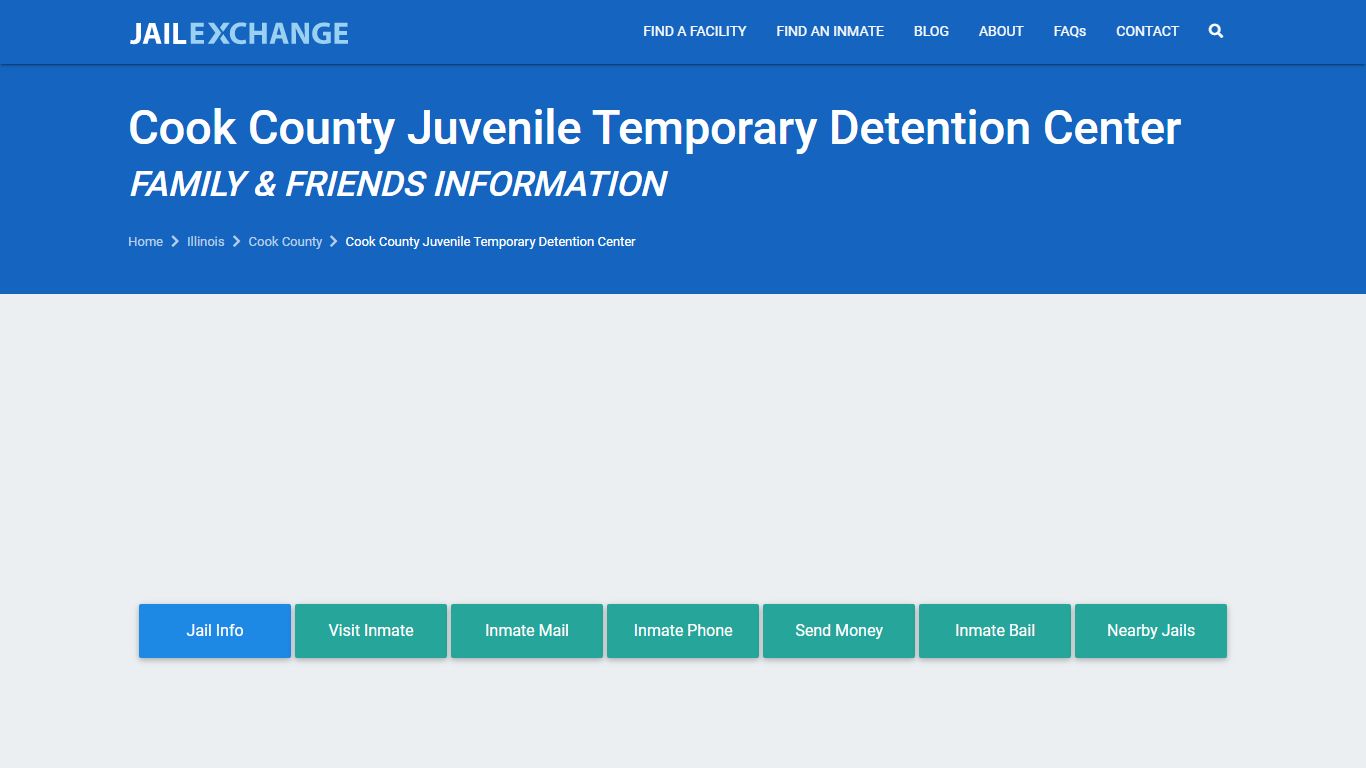 Cook County Juvenile Temporary Detention Center Visitation ...